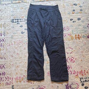 NorthFace Straight Leg Athletic Pants Navy Blue Size LG, Large